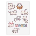 Actual print layout of the sticker sheet (sample cat)
