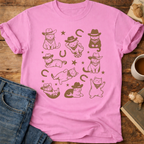 Cowboy Cats Graphic T-Shirt