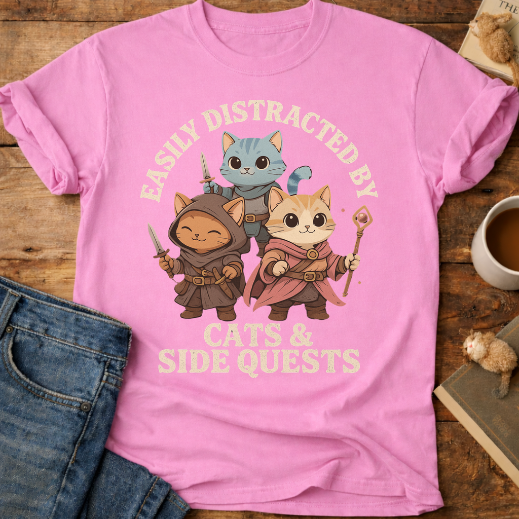 Cats & Side Quests T-Shirt