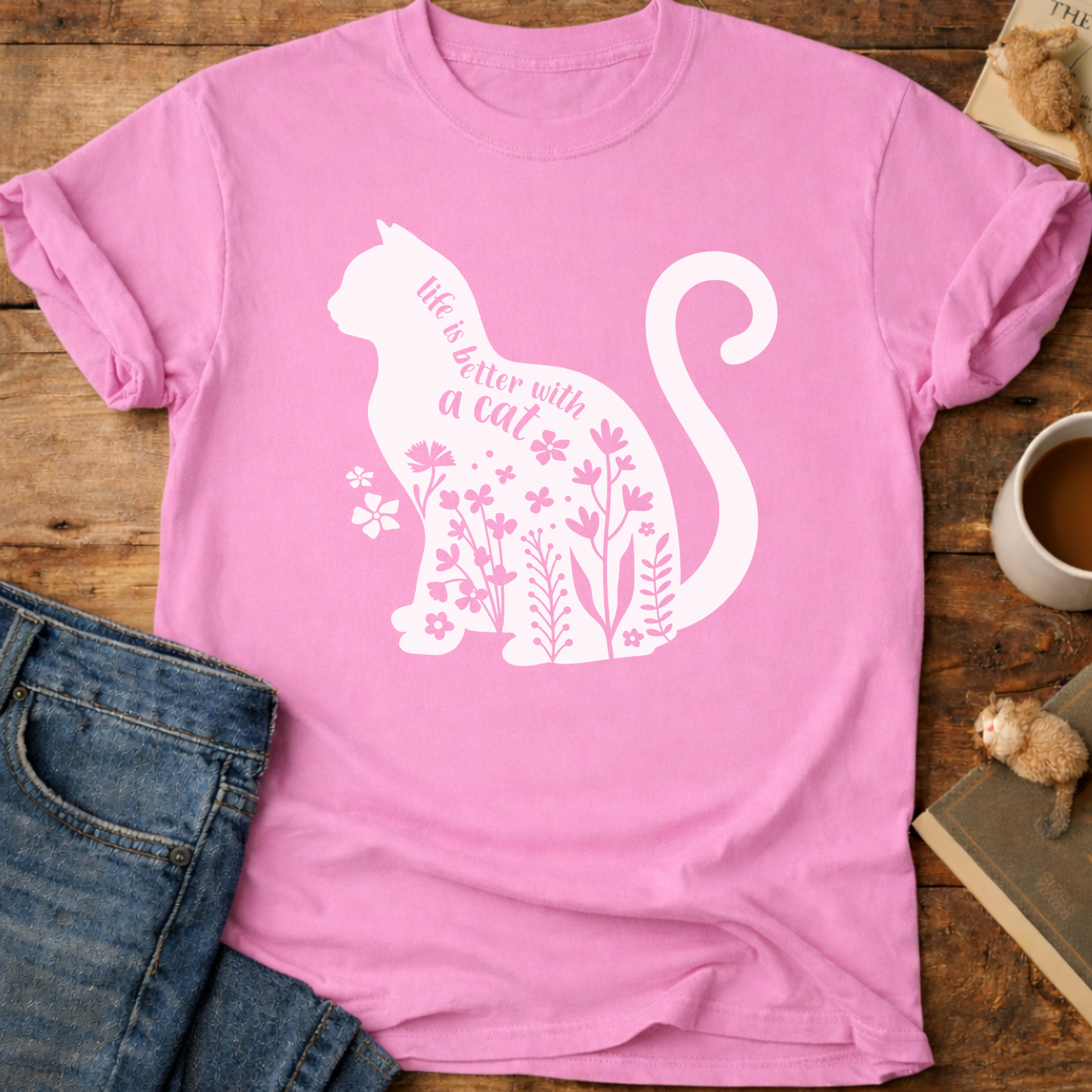 Cat Silhouette T-Shirt