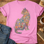 Floral Cat T-Shirt