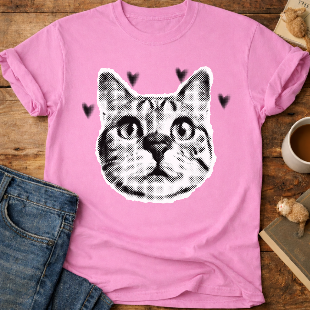 Cute Cat Face T-Shirt