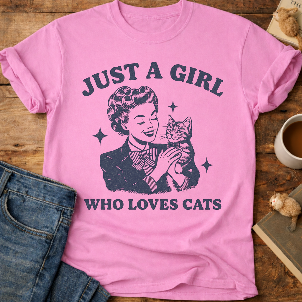 Just a Girl Who Loves Cats T-Shirt