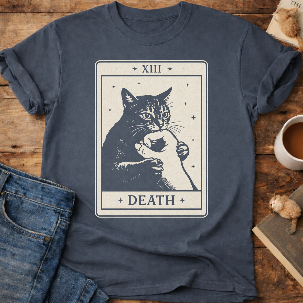 Death Tarot Cat T-Shirt