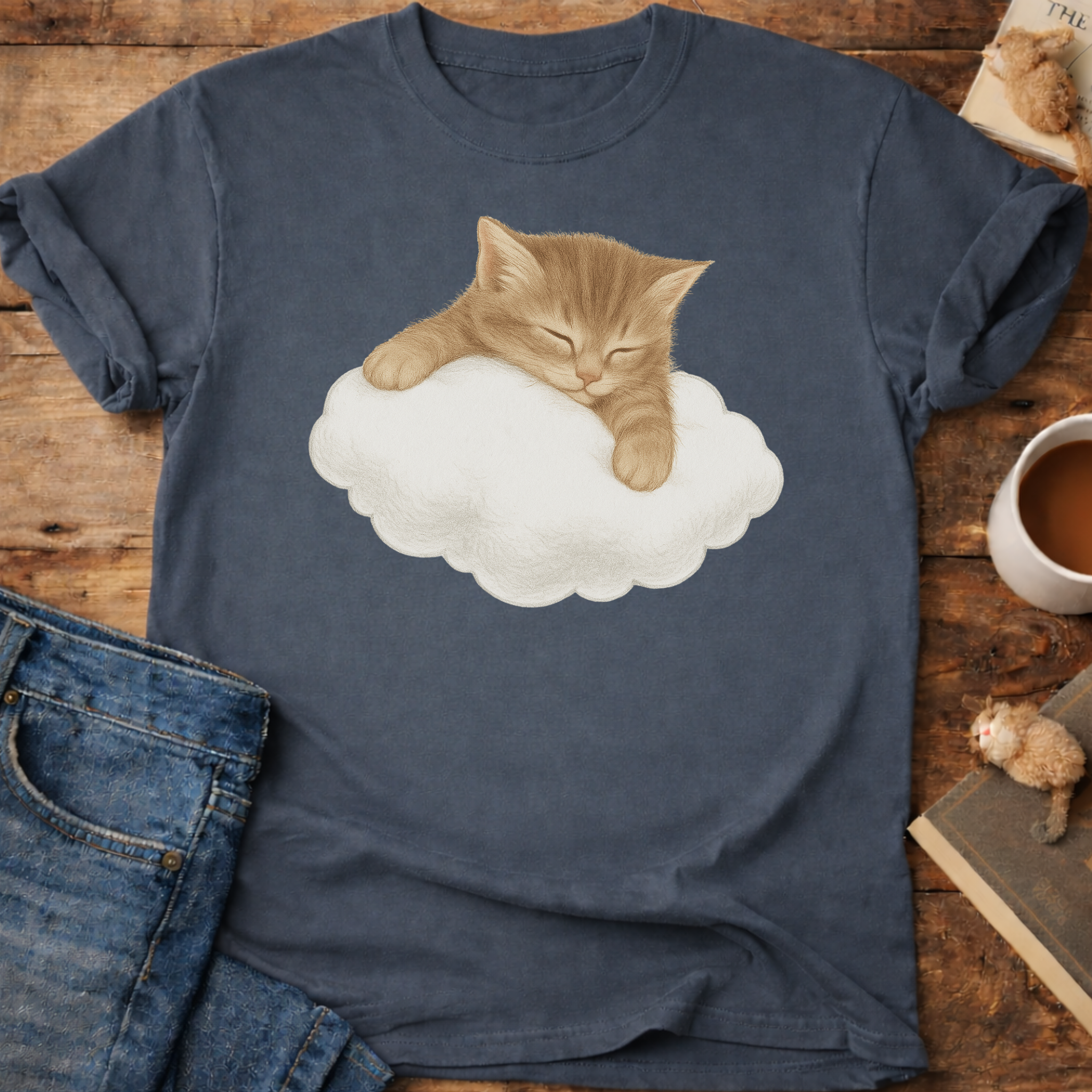 Cat on a Cloud T-Shirt