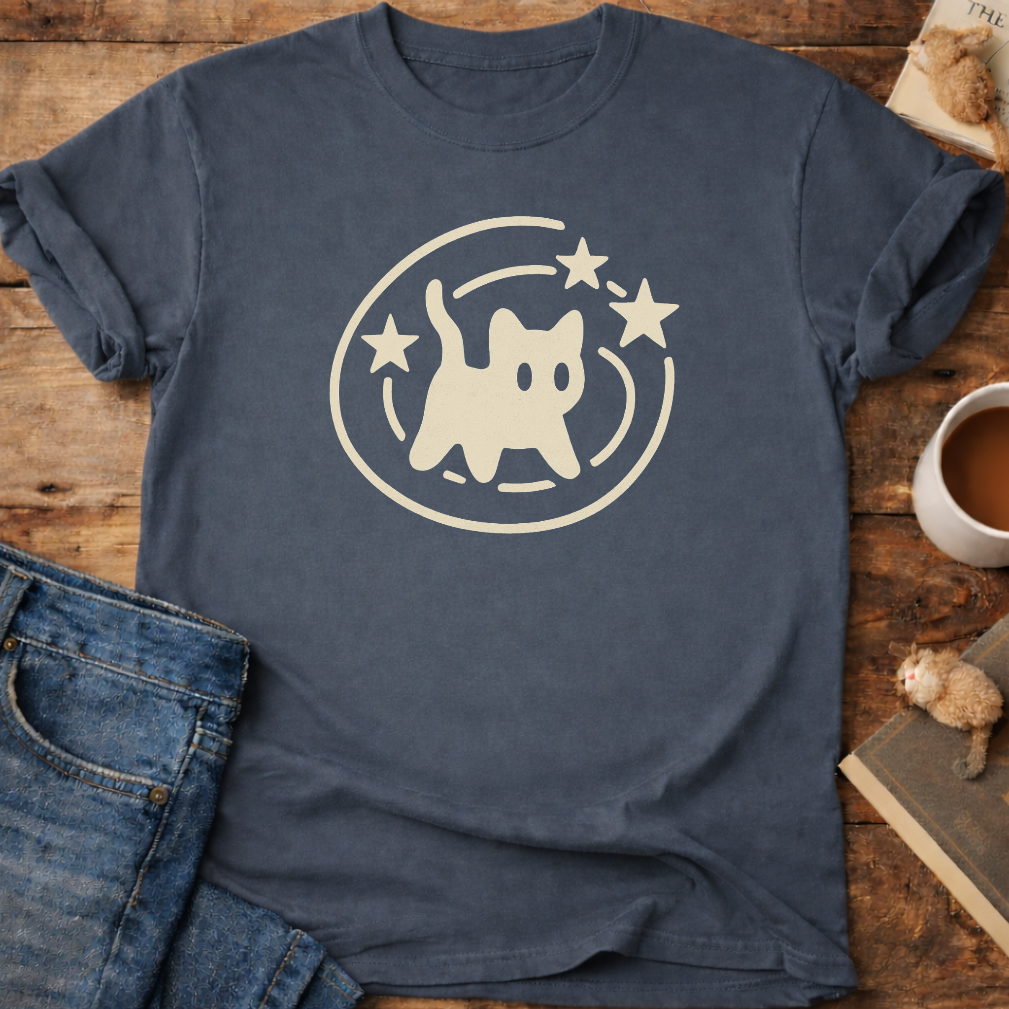 Retro Space Cat T-Shirt
