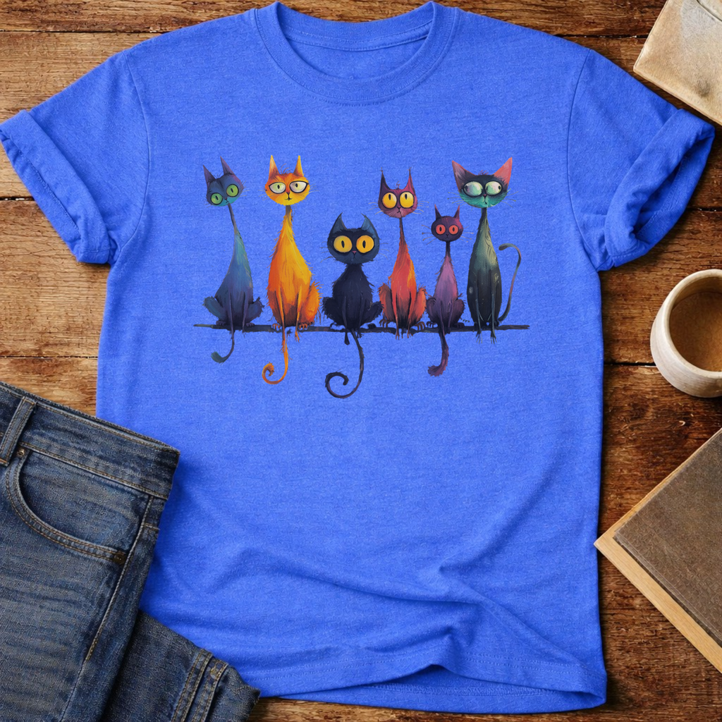 Whimsical Cats T-Shirt