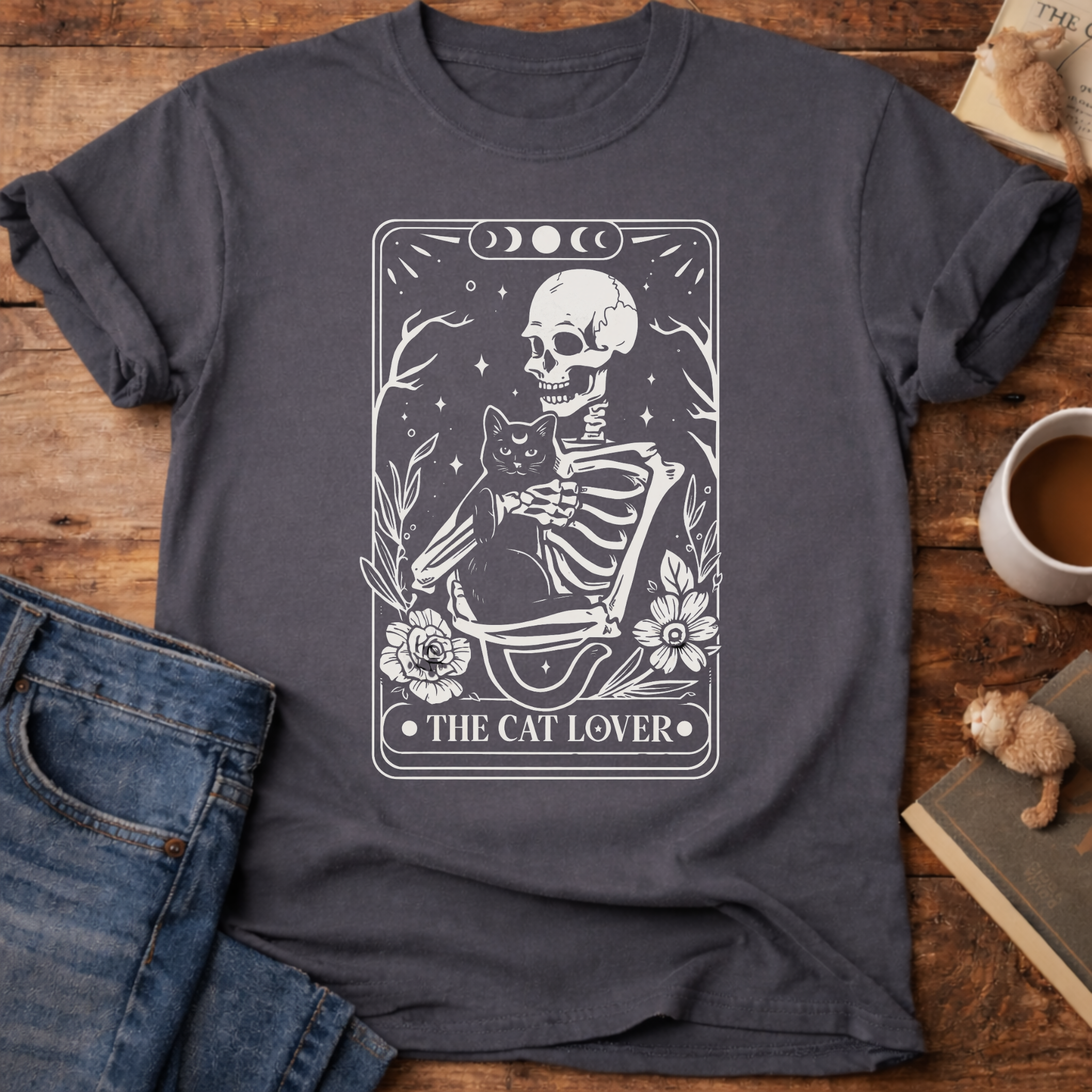 The Cat Lover Tarot Card T‑Shirt