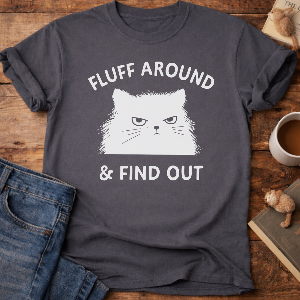 Fluff Around & Find Out Cat T-Shirt