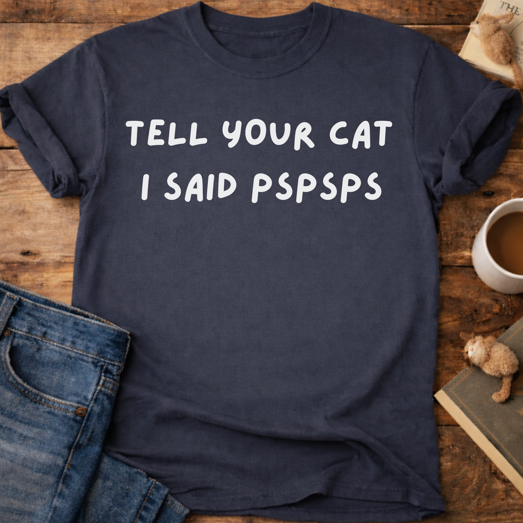 Psspss Cat T-Shirt
