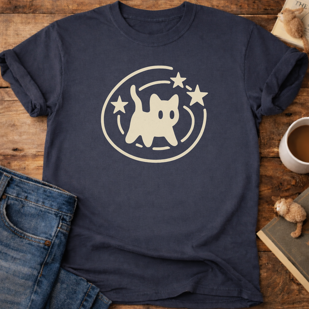 Retro Space Cat T-Shirt
