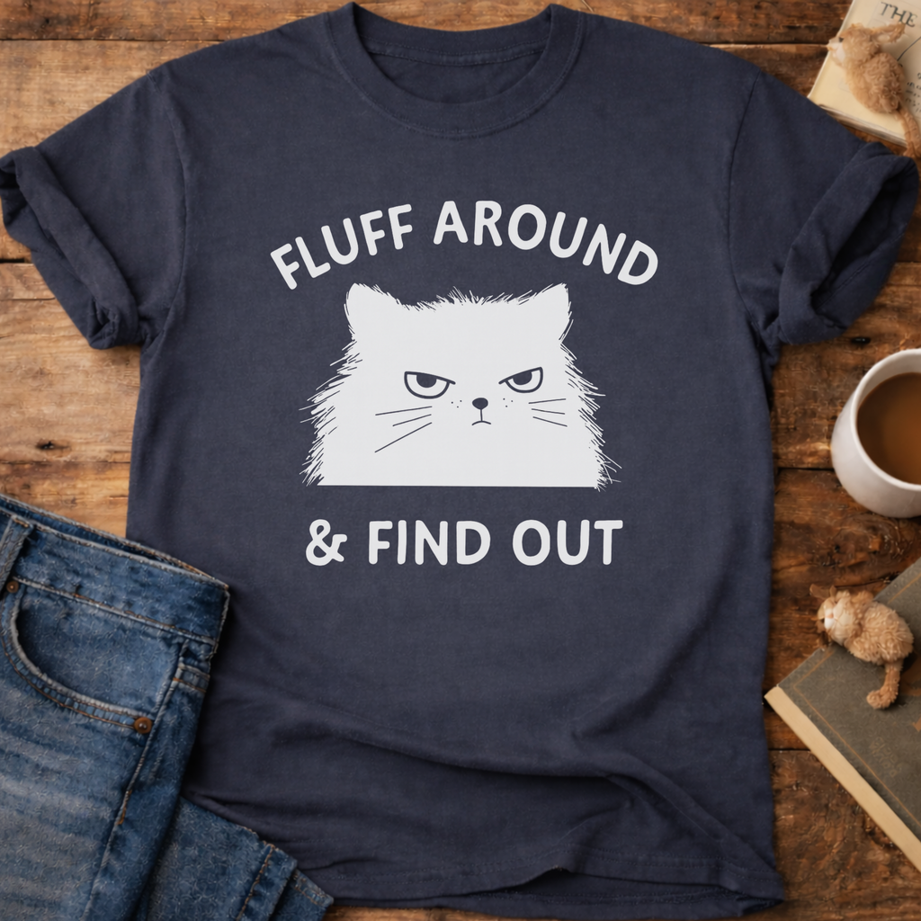 Fluff Around & Find Out Cat T-Shirt