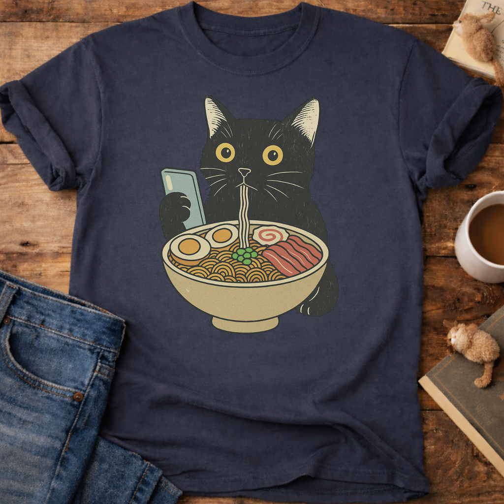 Ramen Date Cat T-Shirt