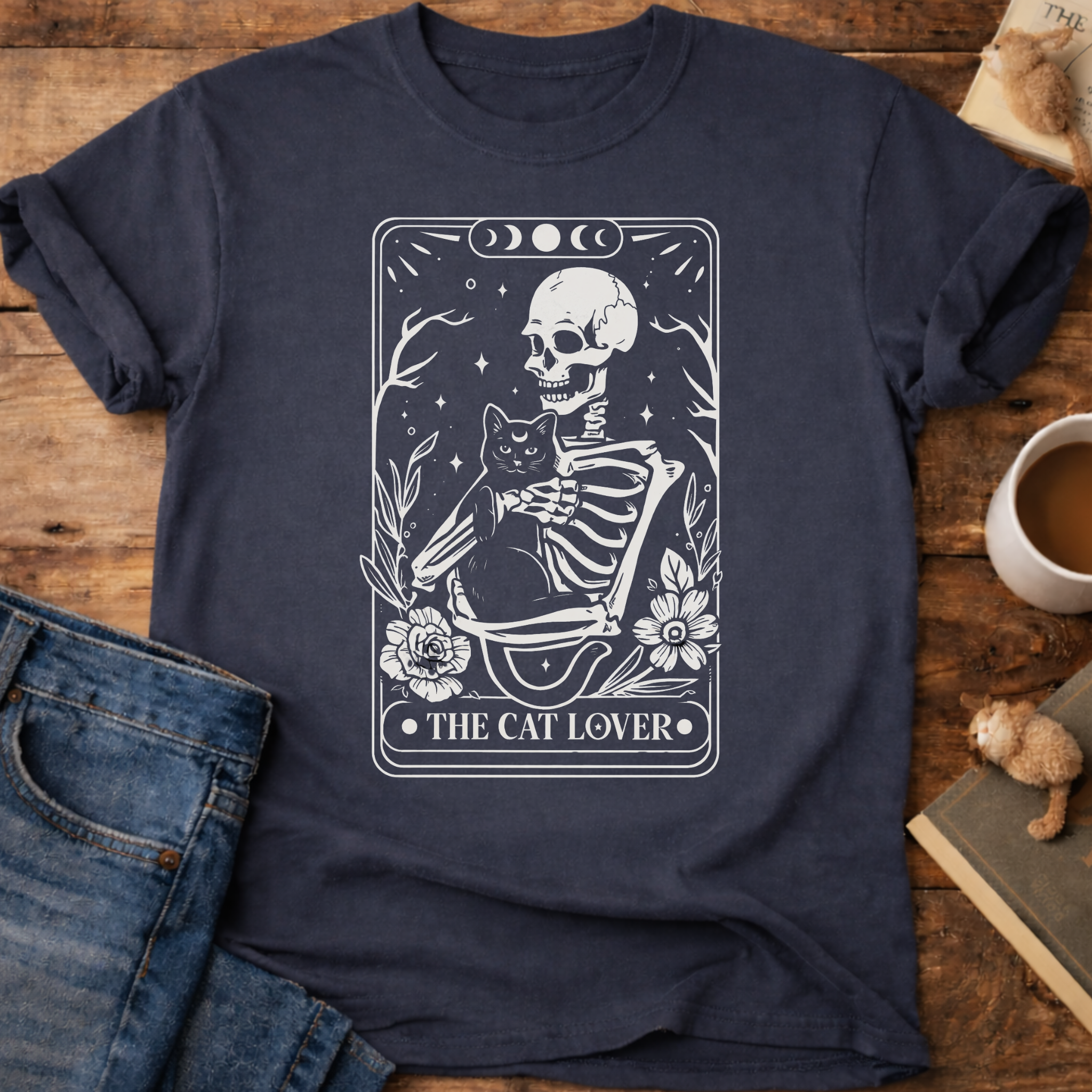 The Cat Lover Tarot Card T‑Shirt