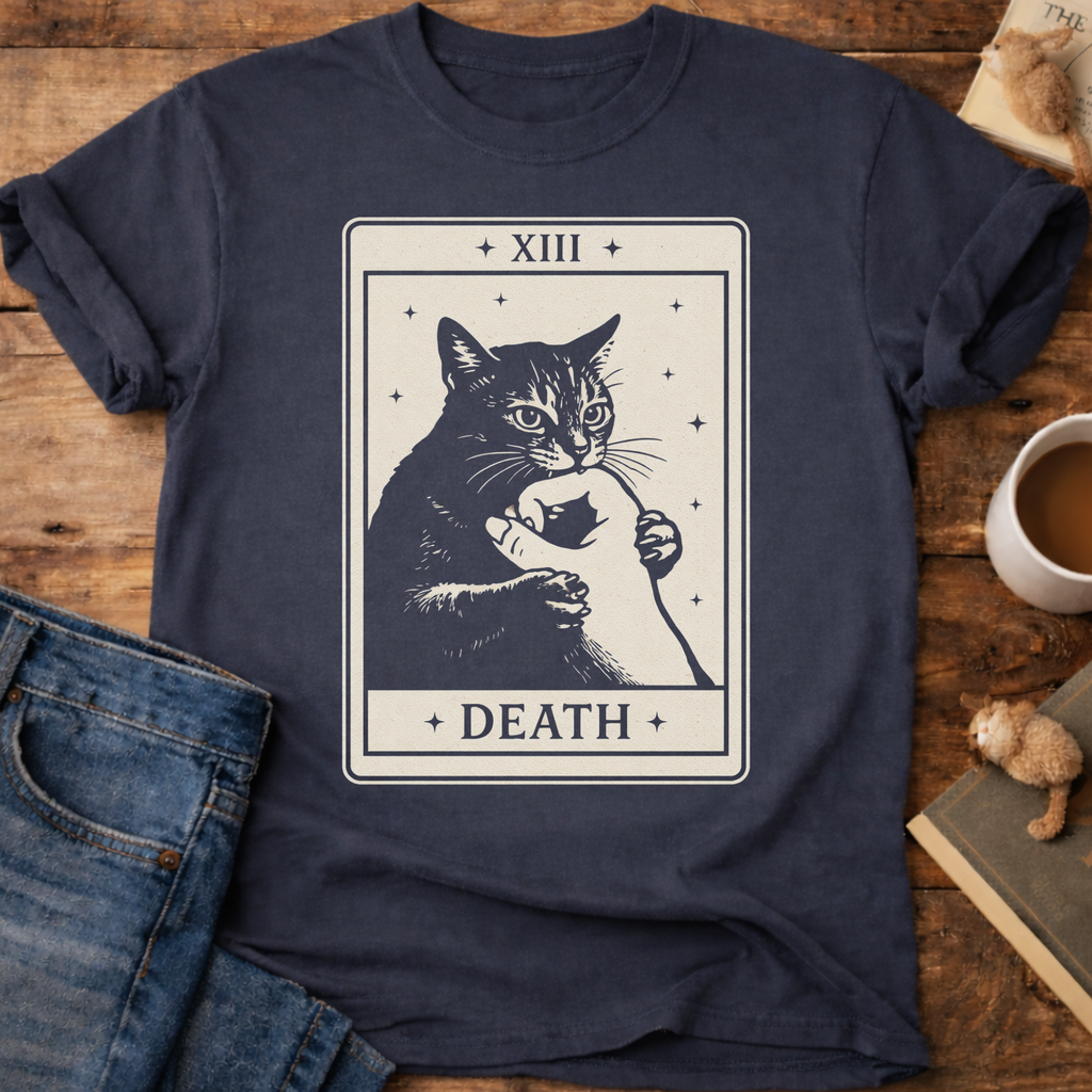 Death Tarot Cat T-Shirt