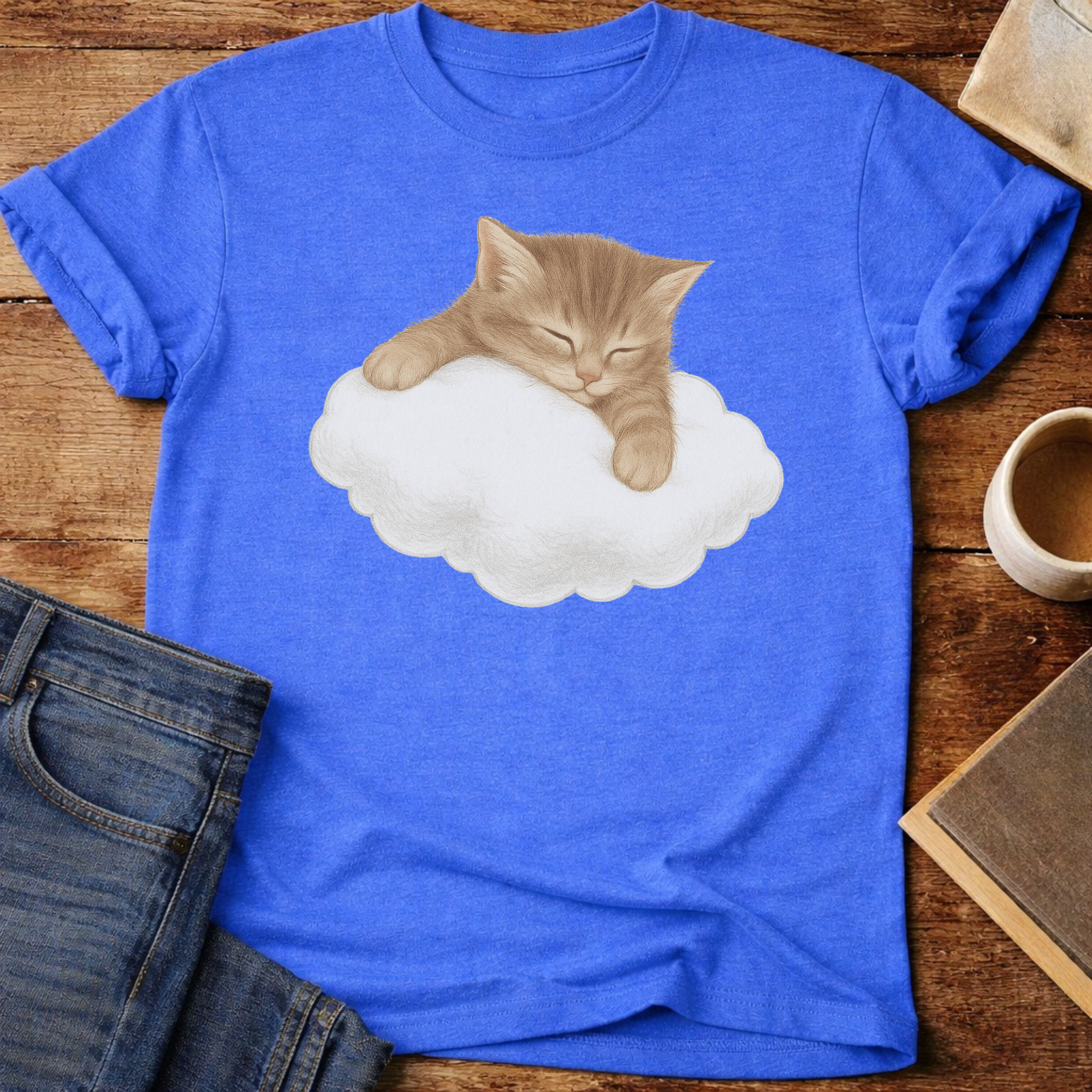 Cat on a Cloud T-Shirt