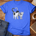 Cat Couple Graphic T-Shirt
