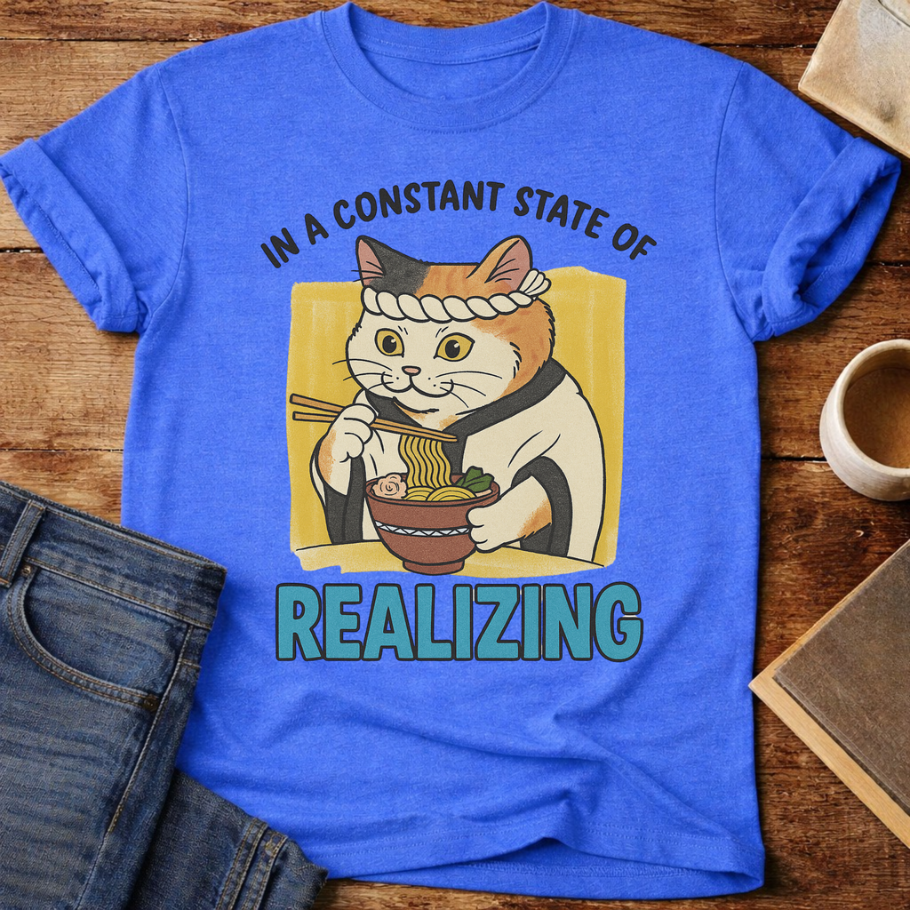 In a Constant State of Realizing Cat T-Shirt