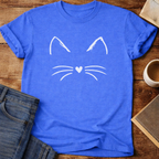 Cat Face Minimal T-Shirt