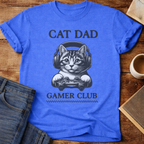 Cat Dad Gamer Club T-Shirt