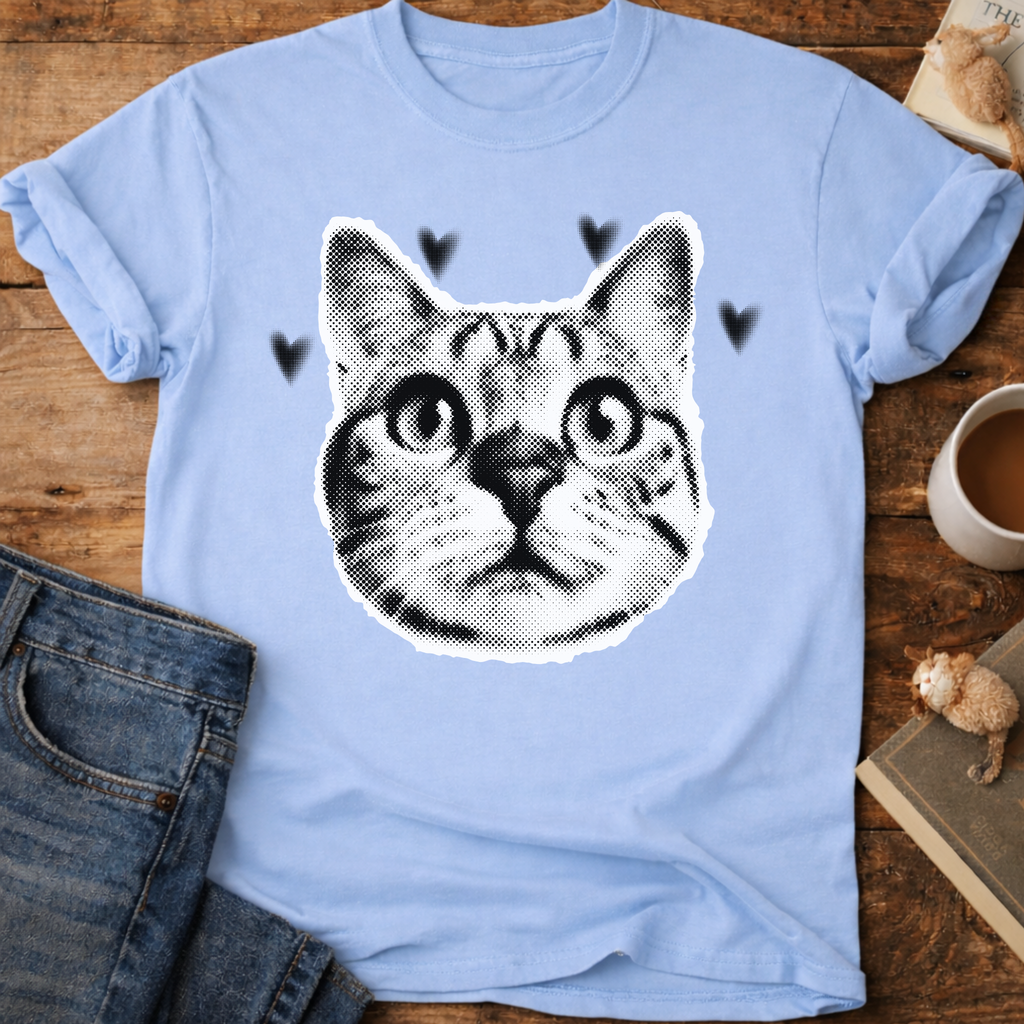 Cute Cat Face T-Shirt