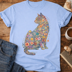 Floral Cat T-Shirt