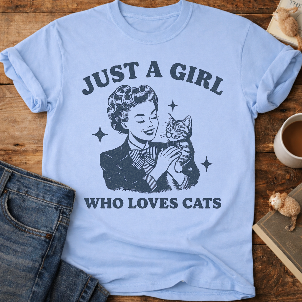Just a Girl Who Loves Cats T-Shirt