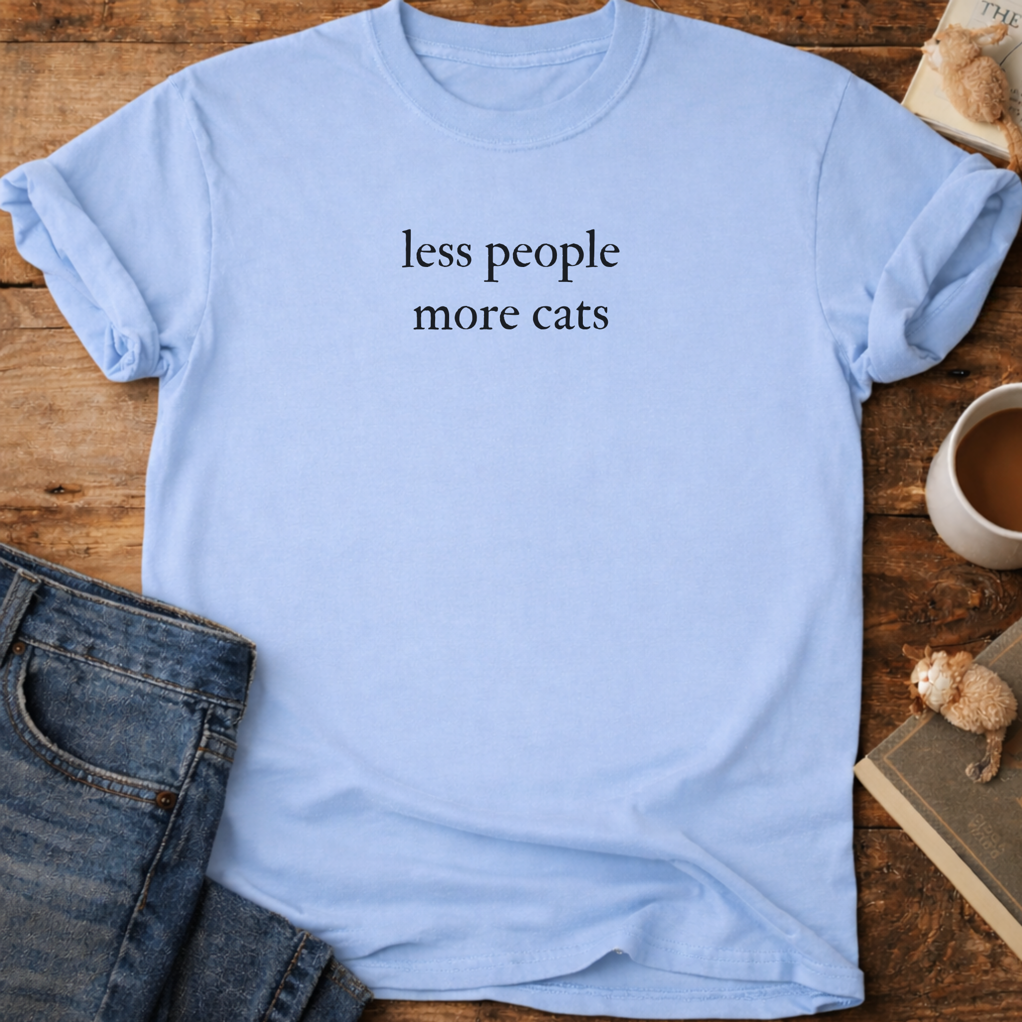 Less People More Cats T-Shirt