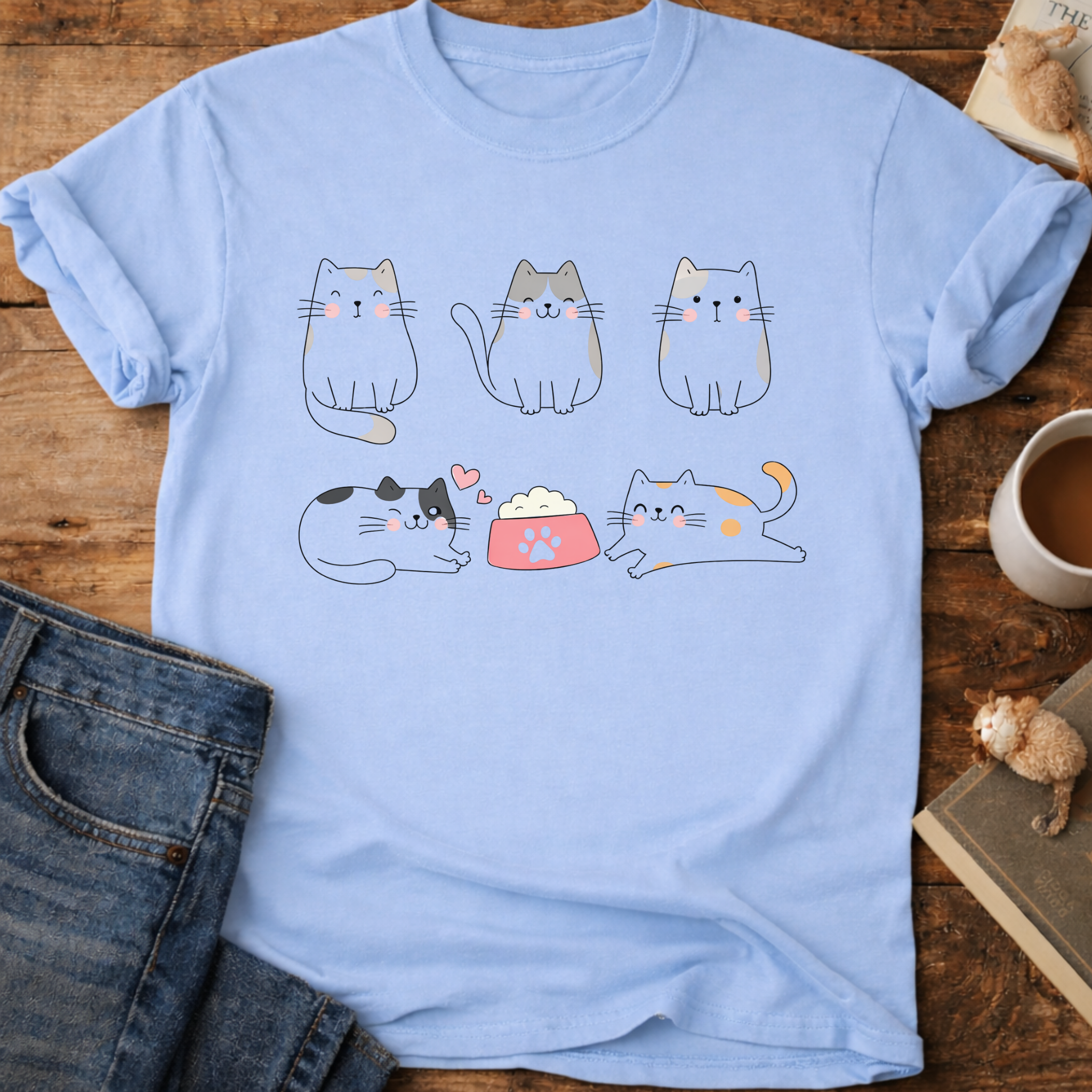 Cute Cat Family T-Shirt