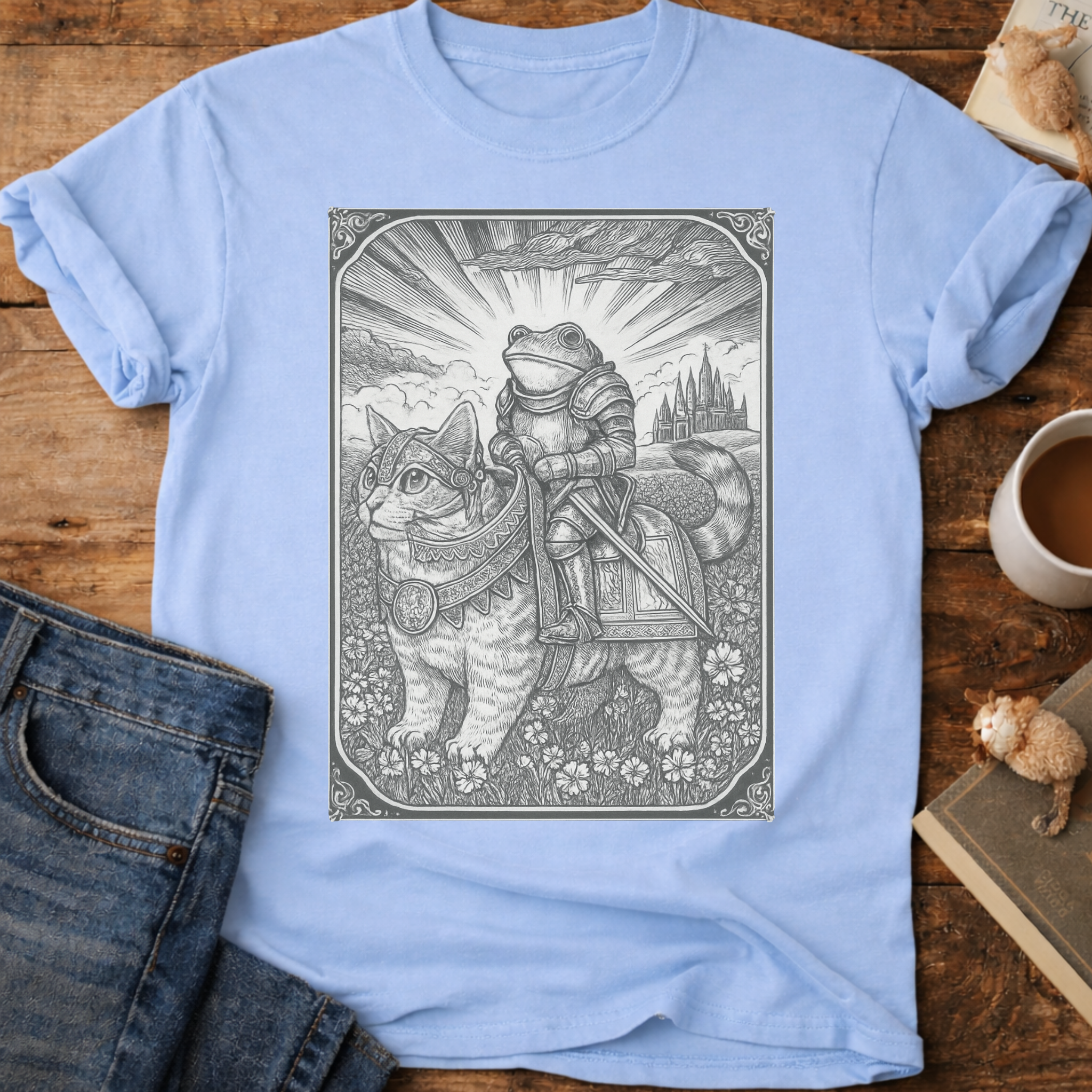 Frog Knight Graphic T-Shirt