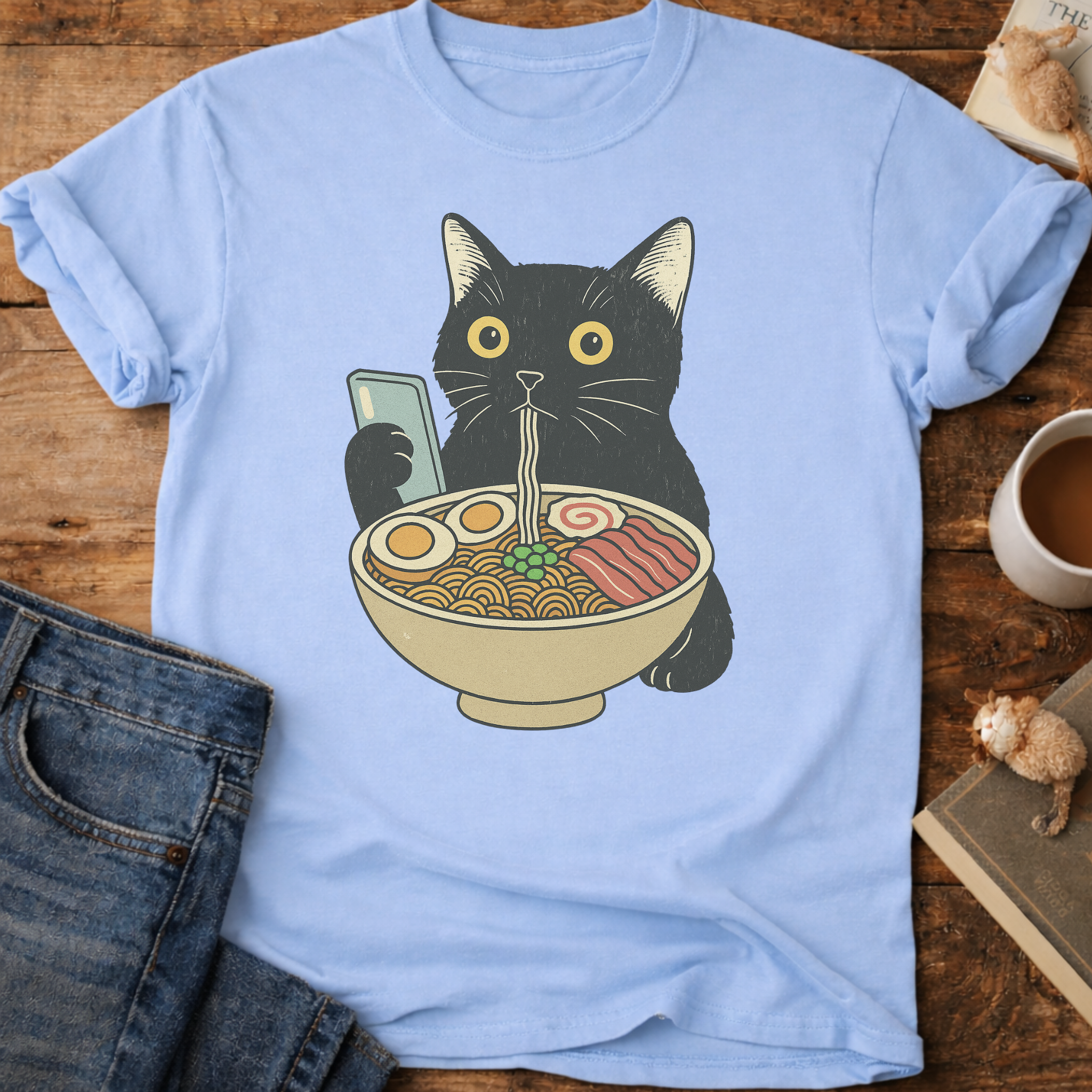 Ramen Date Cat T-Shirt