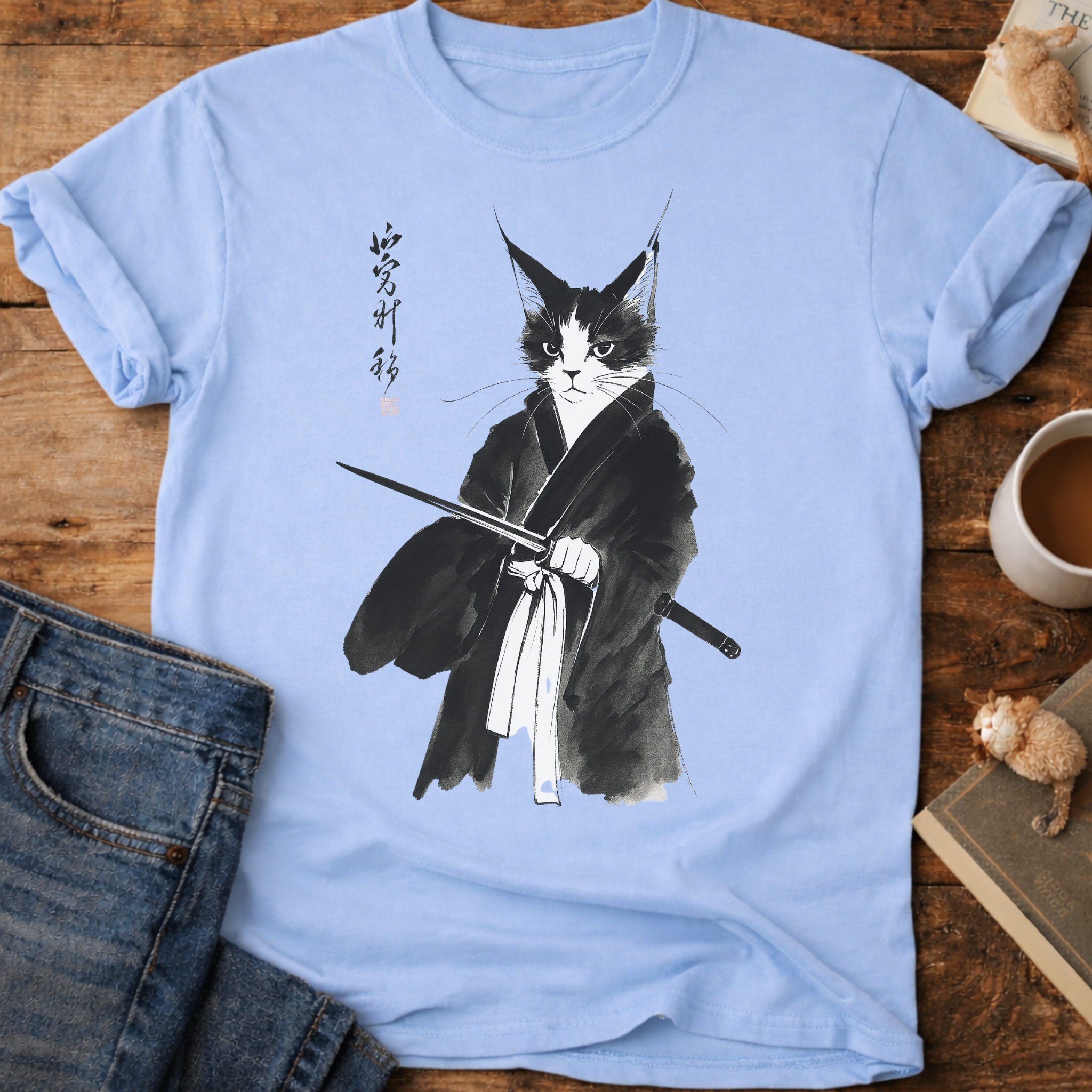 Samurai Cat T-Shirt