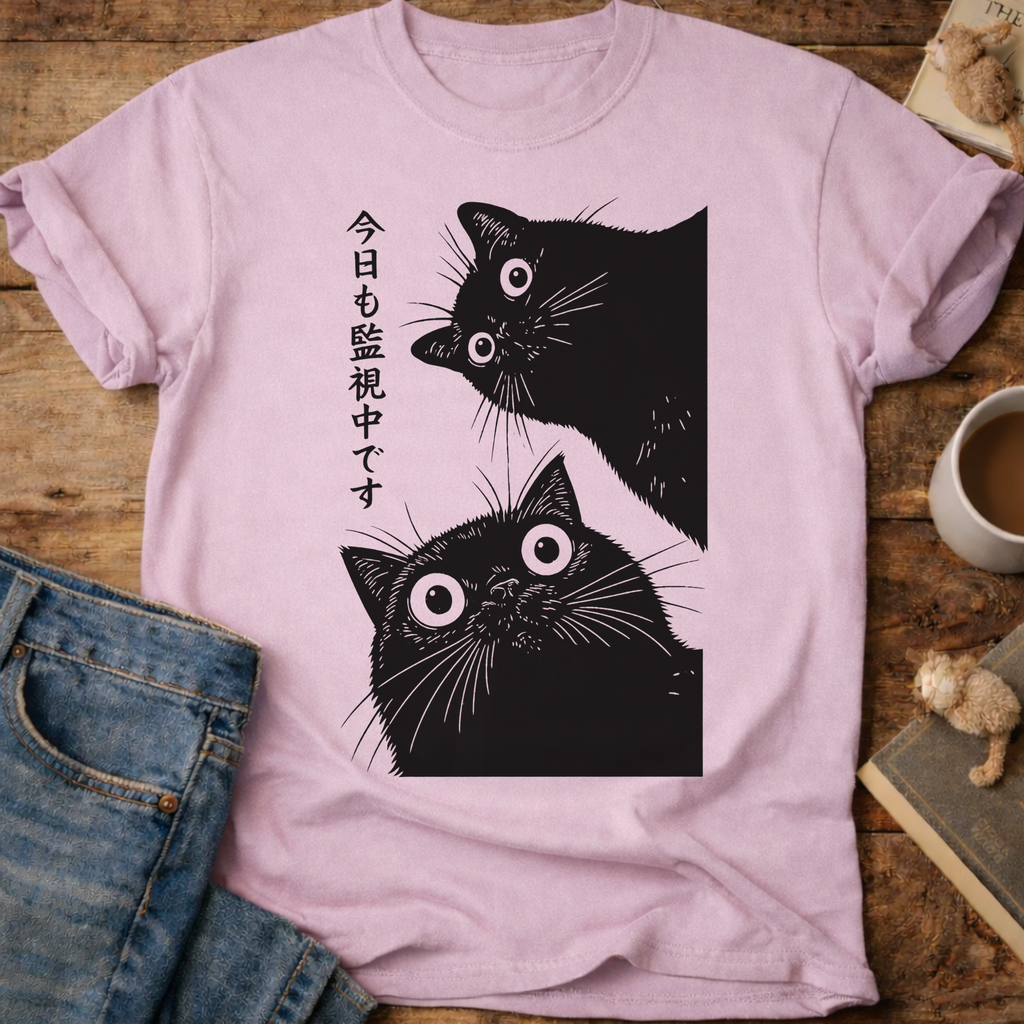 Peek Cat T-Shirt