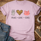 Peace Love Cats T-Shirt