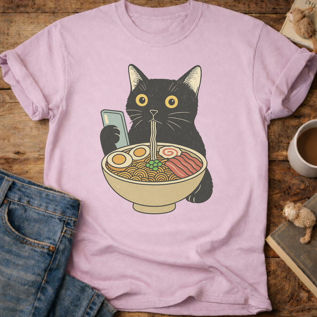 Ramen Date Cat T-Shirt