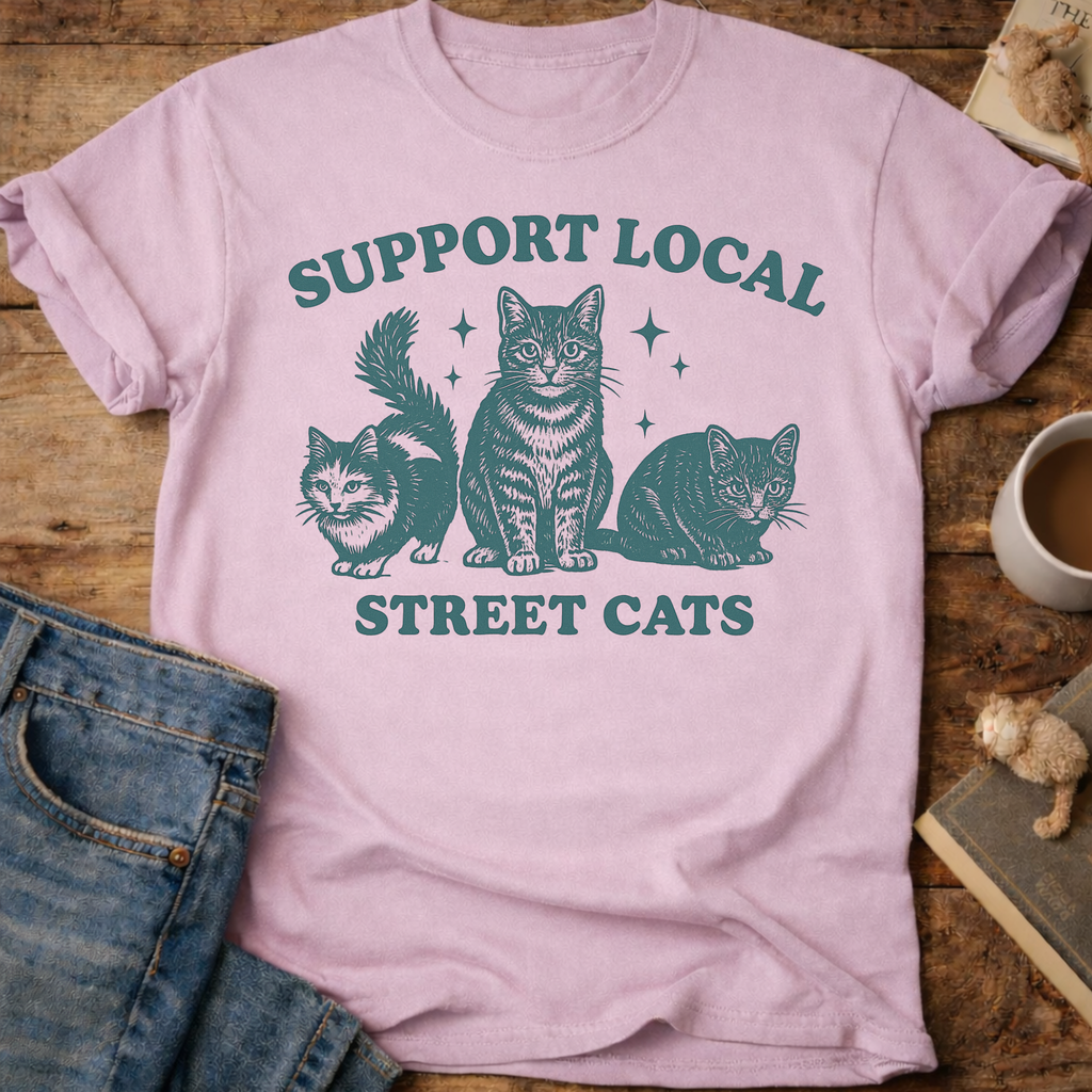 Support Local Street Cats T-Shirt