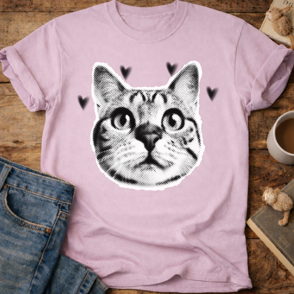 Cute Cat Face T-Shirt