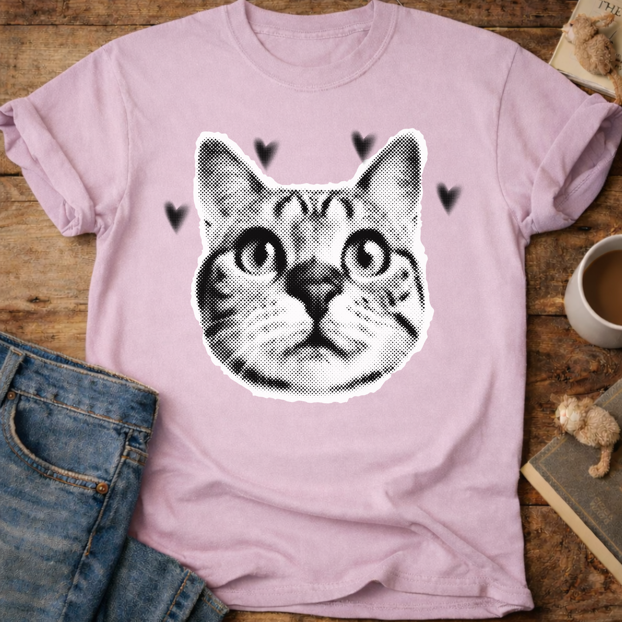 Cute Cat Face T-Shirt