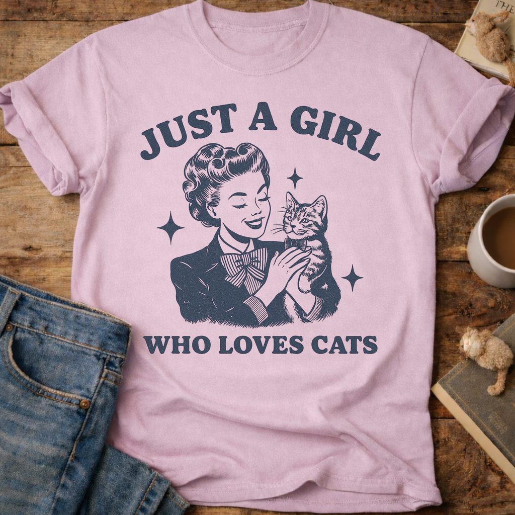 Just a Girl Who Loves Cats T-Shirt