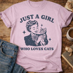 Just a Girl Who Loves Cats T-Shirt