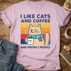 I Like Cats And Coffee T-Shirt