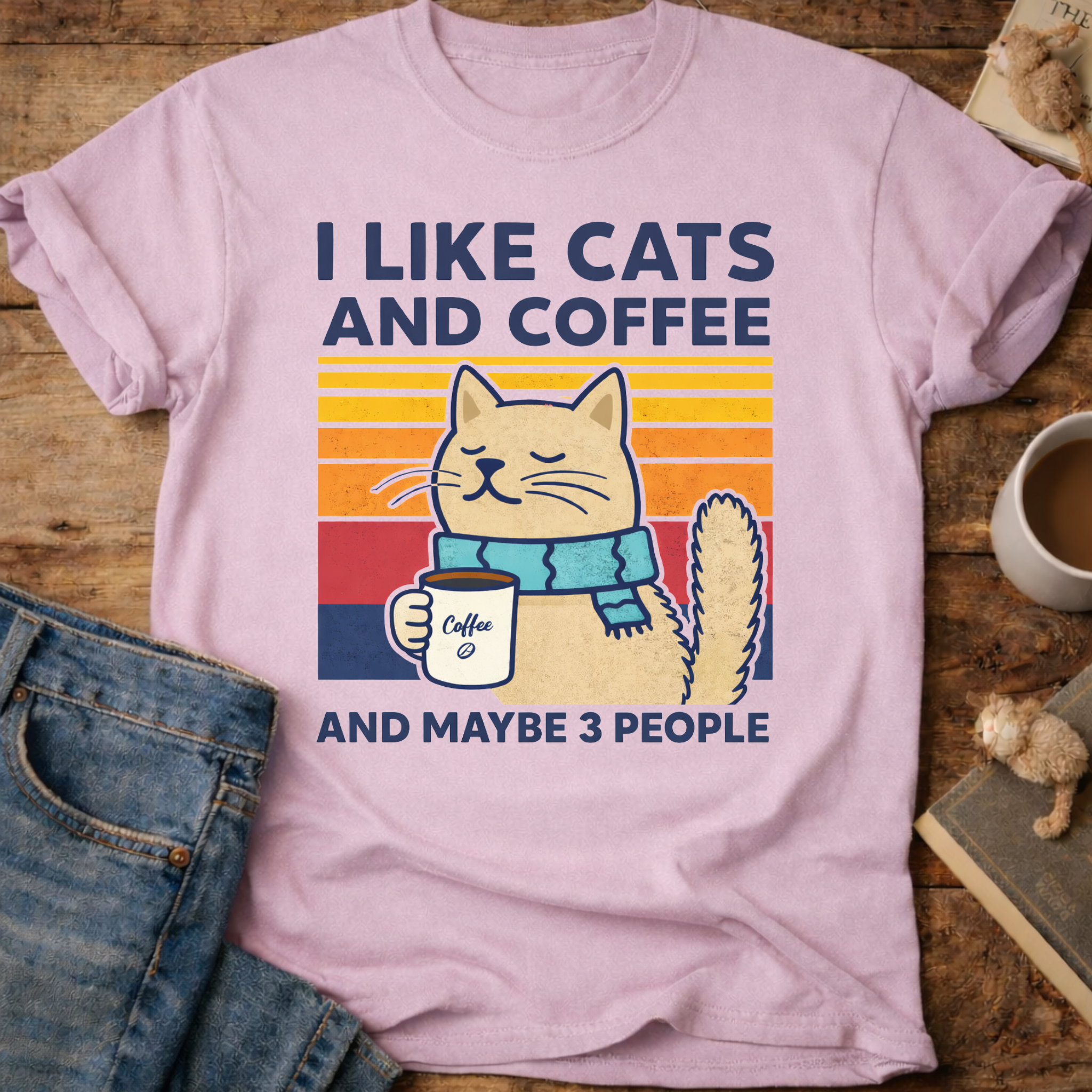 I Like Cats And Coffee T-Shirt