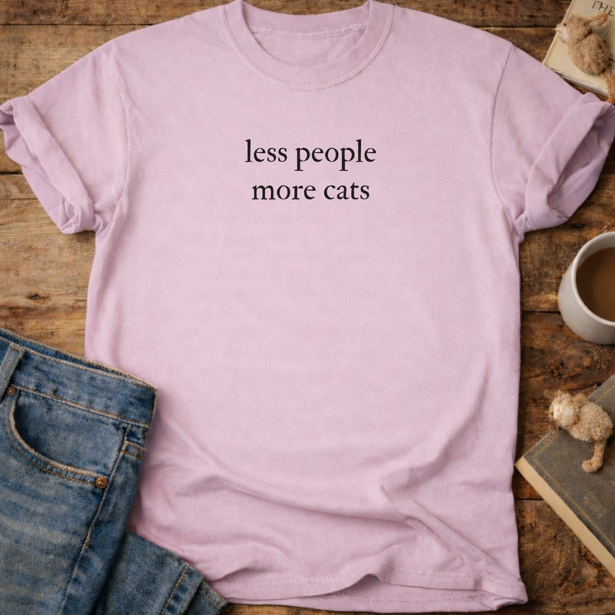 Less People More Cats T-Shirt