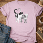 Cat Couple Graphic T-Shirt