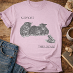 Support The Locals Cat T-Shirt