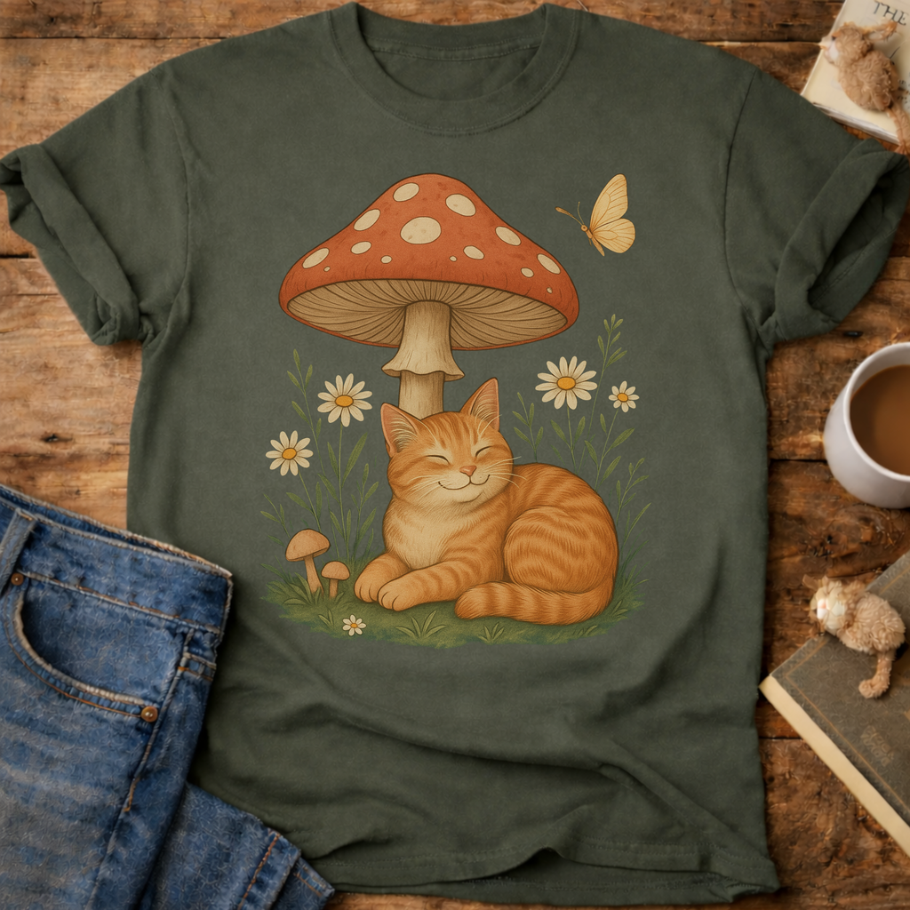 Cat Mushroom T-Shirt