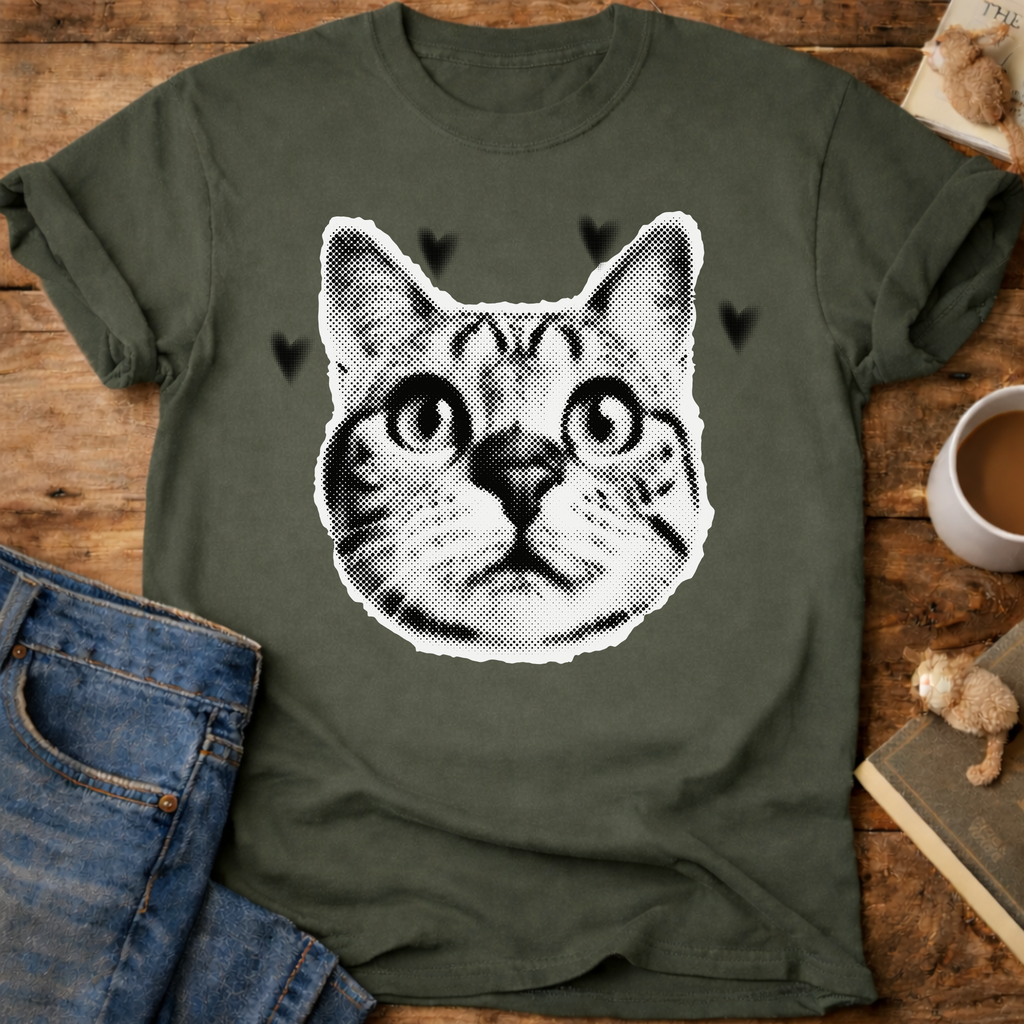 Cute Cat Face T-Shirt