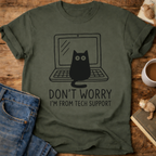 Tech Support Cat T-Shirt