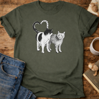 Cat Couple Graphic T-Shirt