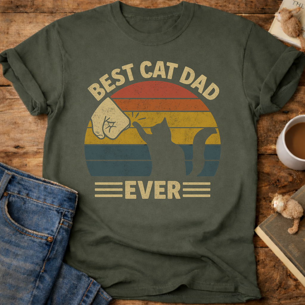 Best Cat Dad Ever T-Shirt